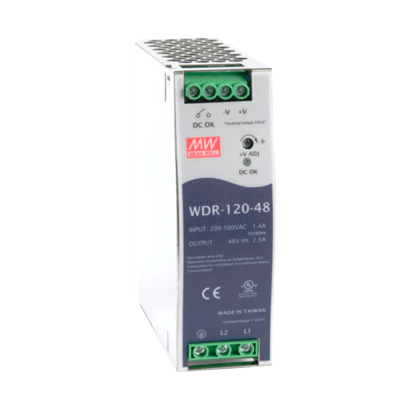 Fuente MEANWELL® WDR-120//MEANWELL® WDR-120 Power Supply Unit