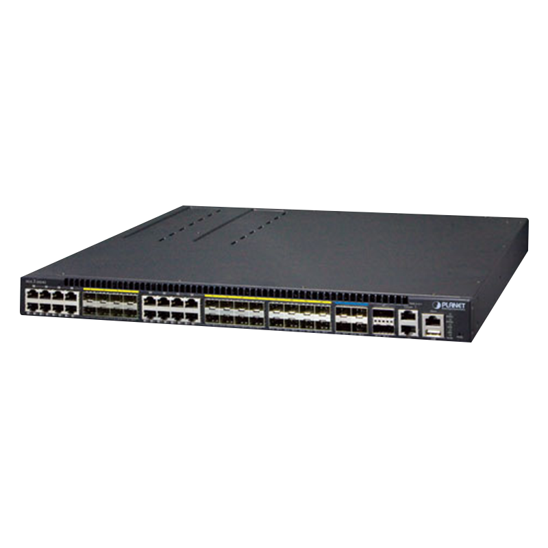 Switch Core Gestionable PLANET™ de 24 Puertos SFP (+4 SFP+ 10G) Capa 3 - Apilable//PLANET™ 24-SFP-Port Manageable Switch (+4 SFP+ 10G) Layer 3 - Stackable