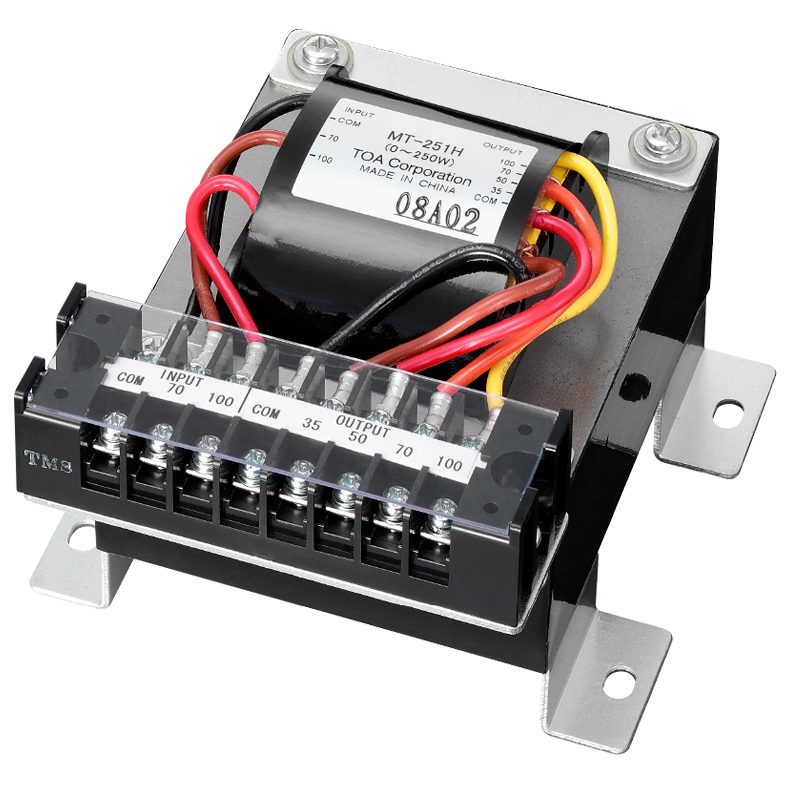 Transformador TOA™ MT-251H para Aislar Salidas//TOA™ MT-251H Transformer for Isolating Outputs