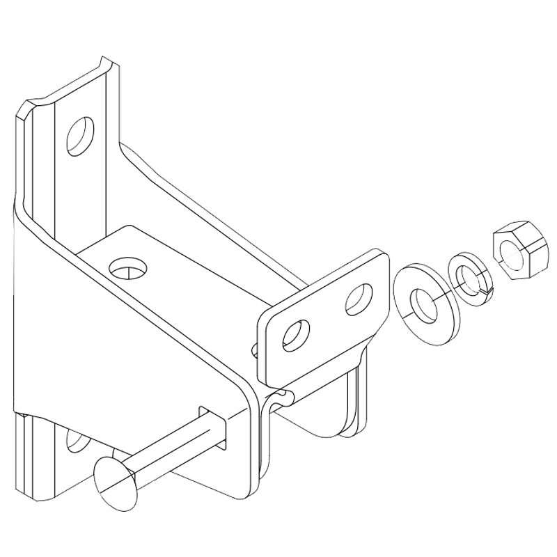 Soporte TOA™ Q-HA-110 para HA-1010-EB//TOA™ Q-HA-110 Bracket for HA-1010-EB