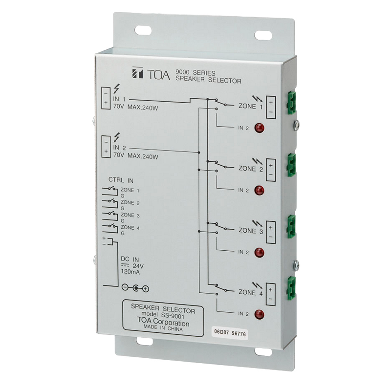 Selector TOA™ SS-9001//TOA™ SS-9001 Speaker Selector