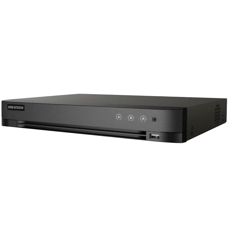 Grabador HD-TVI HIKVISION™ 4 Ch Turbo Acusense  (Grab. hasta 6MPx)//HIKVISION™ 4 Ch Turbo Acusense  HD-TVI Recorder (Rec. Up to 6MPx)
