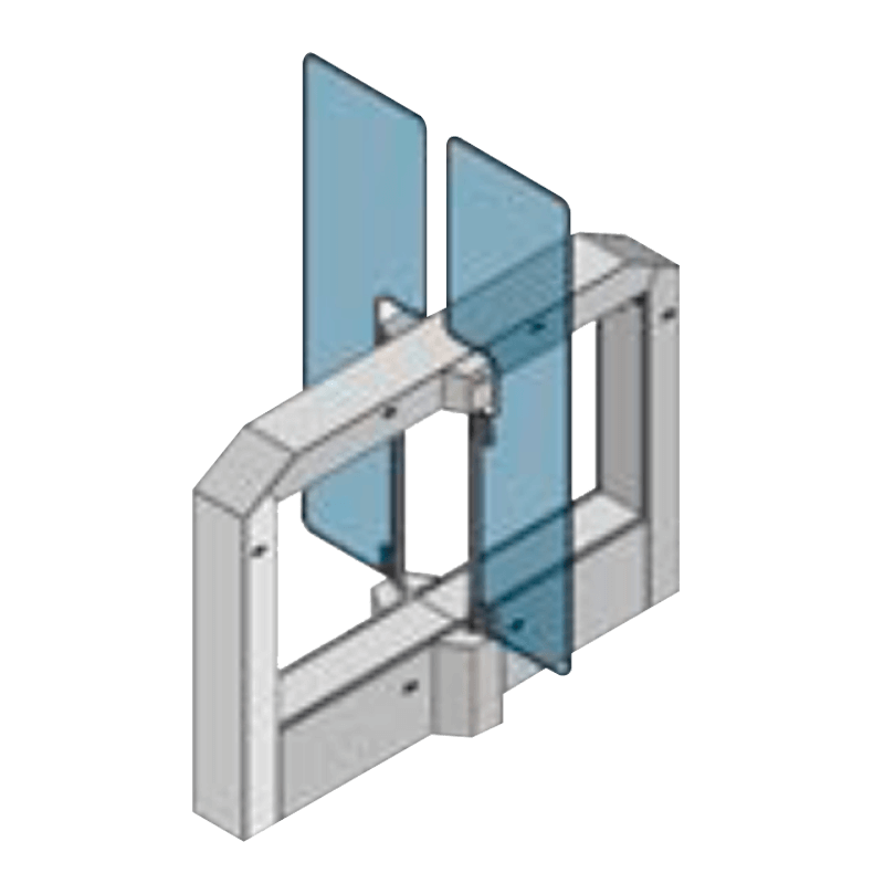 Mecanizado ARGUSA® PM-900SH/2 en AISI 304//ARGUSA® PM-900SH/2 Motor-Driven Swing Gate (AISI 304)