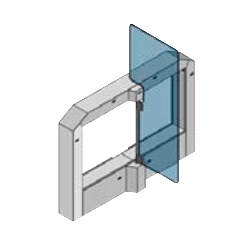 Mecanizado ARGUSA® PM-900SEH/1 en AISI 304//ARGUSA® PM-900SEH/1 Motor-Driven Swing Gate (AISI 304)