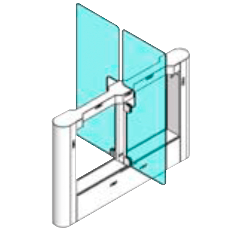 Mecanizado ARGUSA® PM-910SEH/2 en AISI 316 de Altura Completa//ARGUSA® PM-910SEH/2 Motor-Driven Swing Gate (AISI 316)