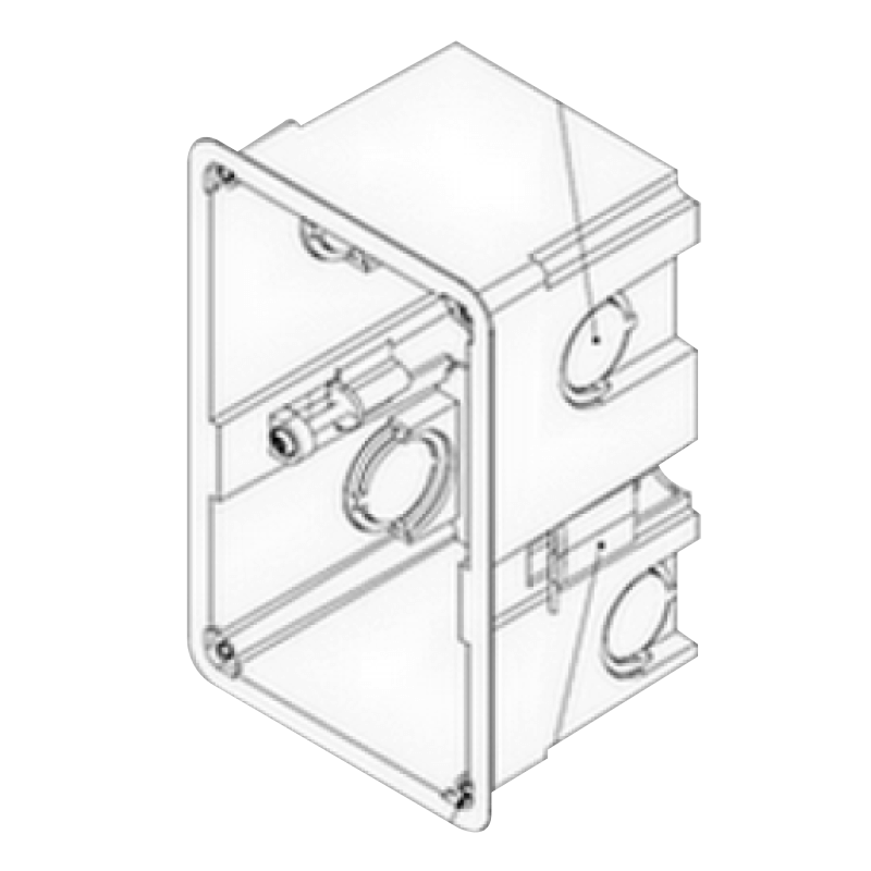 Caja de Empotrar Wall Box Exterior//Flushmount Outdoor Box for Wall Box