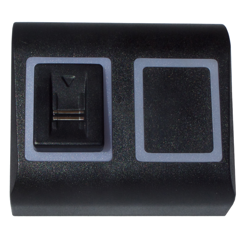 Lector Biométrico Autónomo XPR® B100PROX-MF-SA + RFID 13.56 MHz (Negro)//XPR® B100PROX-MF-SA Standalone Biometric Reader + RFID 13.56 MHz (Black)