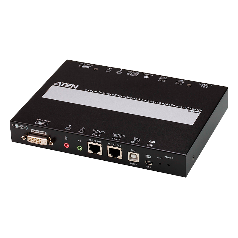 Unidad KVM Over IP ATEN™ CN9600-AT-G//ATEN™ 1-Local/Remote Share Access Single Port DVI KVM over IP Switch 