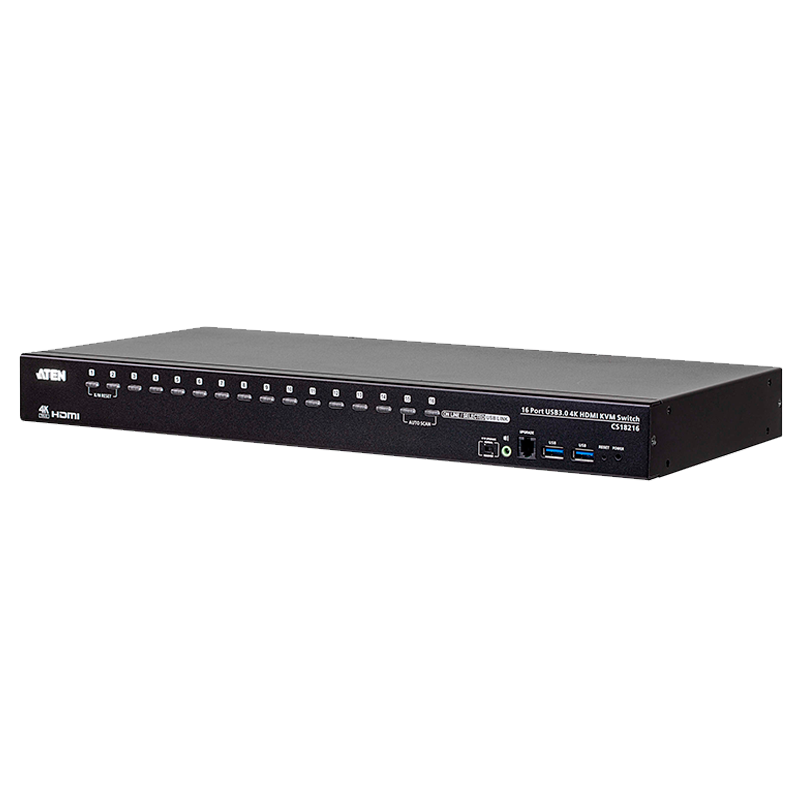 Switch KVM ATEN™ HDMI 4K USB 3.0 de 16 Puertos//ATEN™ 16-Port USB 3.0 4K HDMI KVM Switch