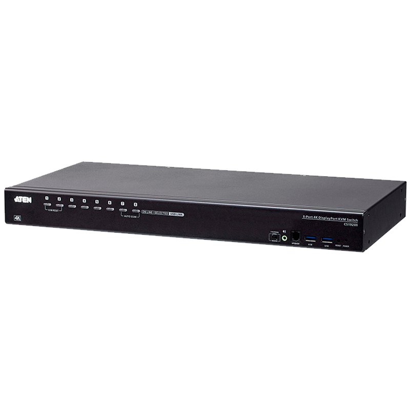 Switch KVM ATEN™ USB 3.0 4K DisplayPort de 8 Puertos//ATEN™ 8-Port USB 3.0 4K DisplayPort KVM Switch