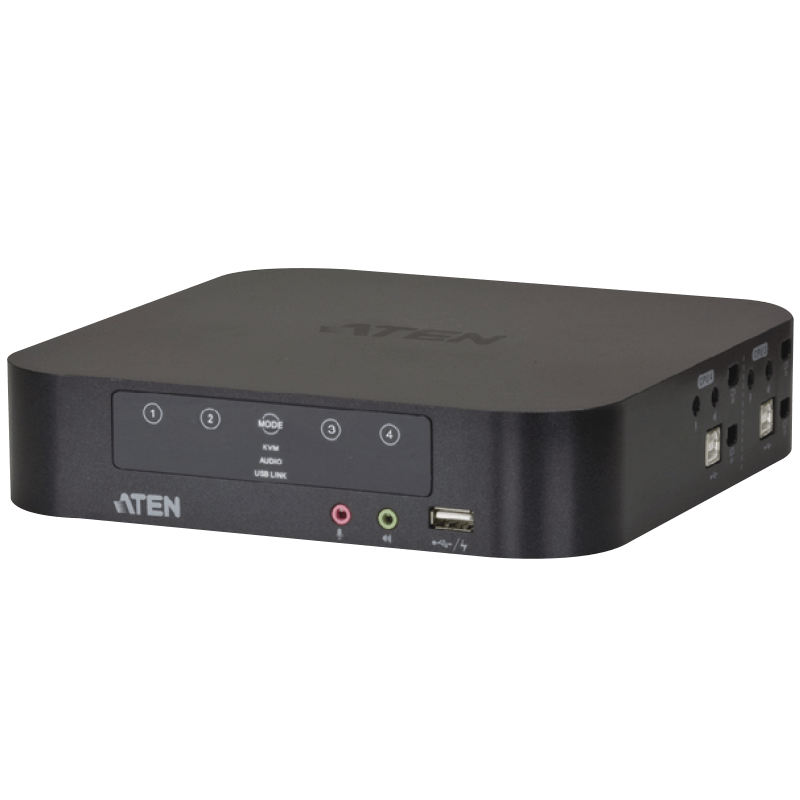 Switch KVMP™ ATEN™ USB 3.0 4K DisplayPort para Dos Pantallas de 4 Puertos//4-Port USB 3.0 4K DisplayPort Dual Display KVMP™ ATEN™ Switch