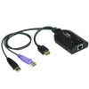 Adaptador KVM Multimedia Virtual HDMI USB con Compatibilidad para Tarjetas Inteligentes ATEN™ KA7168//ATEN™ KA7168 USB HDMI Virtual Media KVM Adapter with Smart Card Support