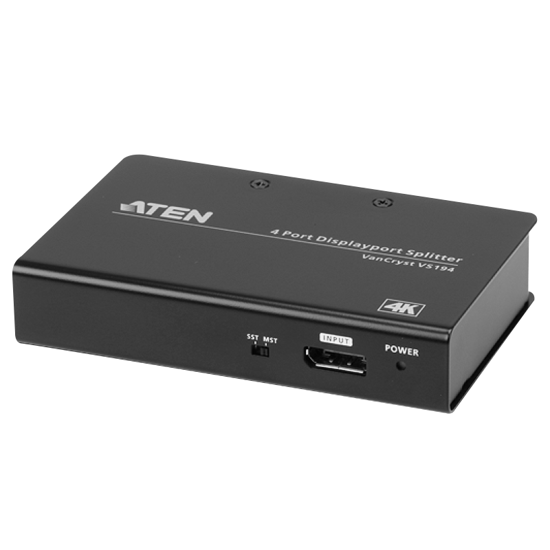 Distribuidor DisplayPort 4K ATEN™ de 4 puertos//ATEN™ 4-port True 4K DisplayPort Splitter