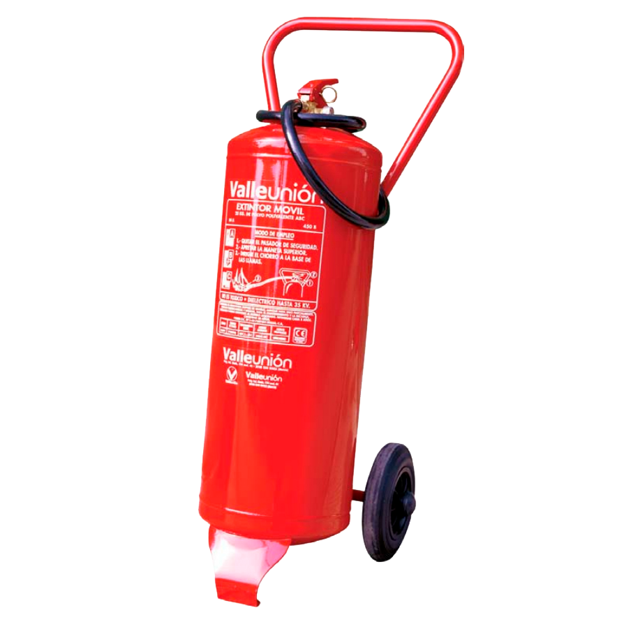 Extintor de 25 Kg. de Polvo ABC//25 Kg ABC Powder Fire Extinguisher