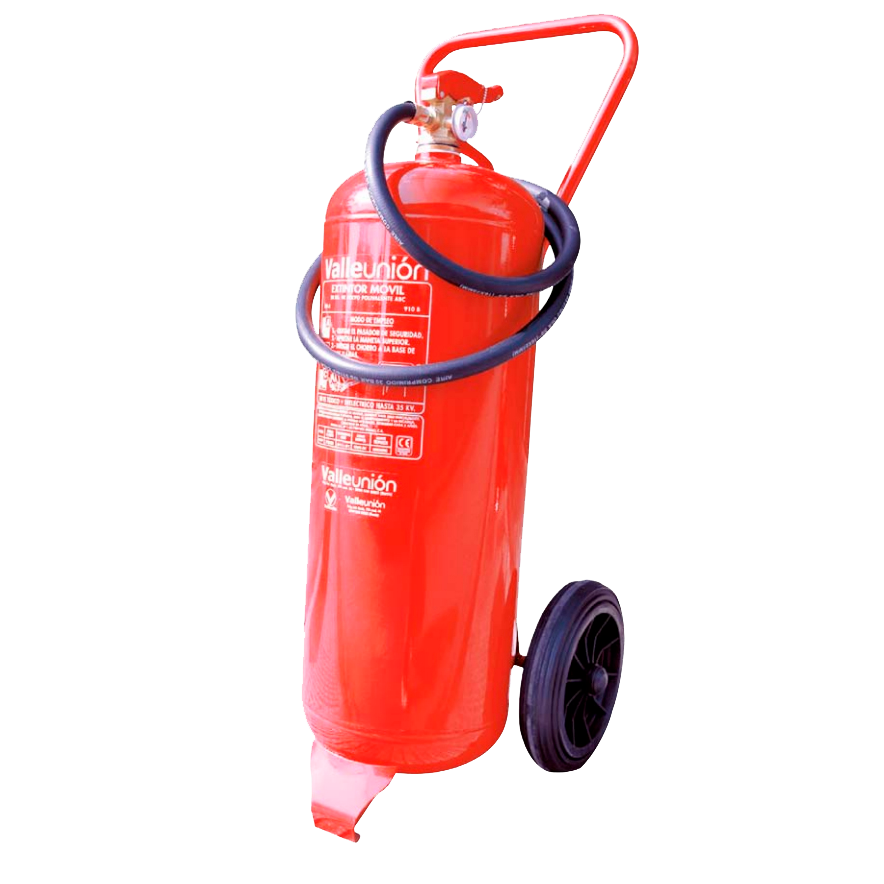Extintor de 50 Kg. de Polvo ABC//50 Kg ABC Powder Fire Extinguisher