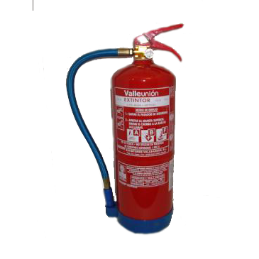 Extintor VU-6-PP de 6 Kg. ABC con Base de Plástico "BV"//VU-6-PP 6 Kg ABC Powder "BV" Fire Extinguisher with Plastic Base
