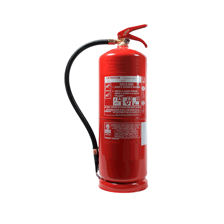 Extintor VU-9-PP de 9 Kg. ABC de Eficacia Alta "BV"//VU-9-PP 9 Kg ABC Powder High Efficiency "BV" Fire Extinguisher