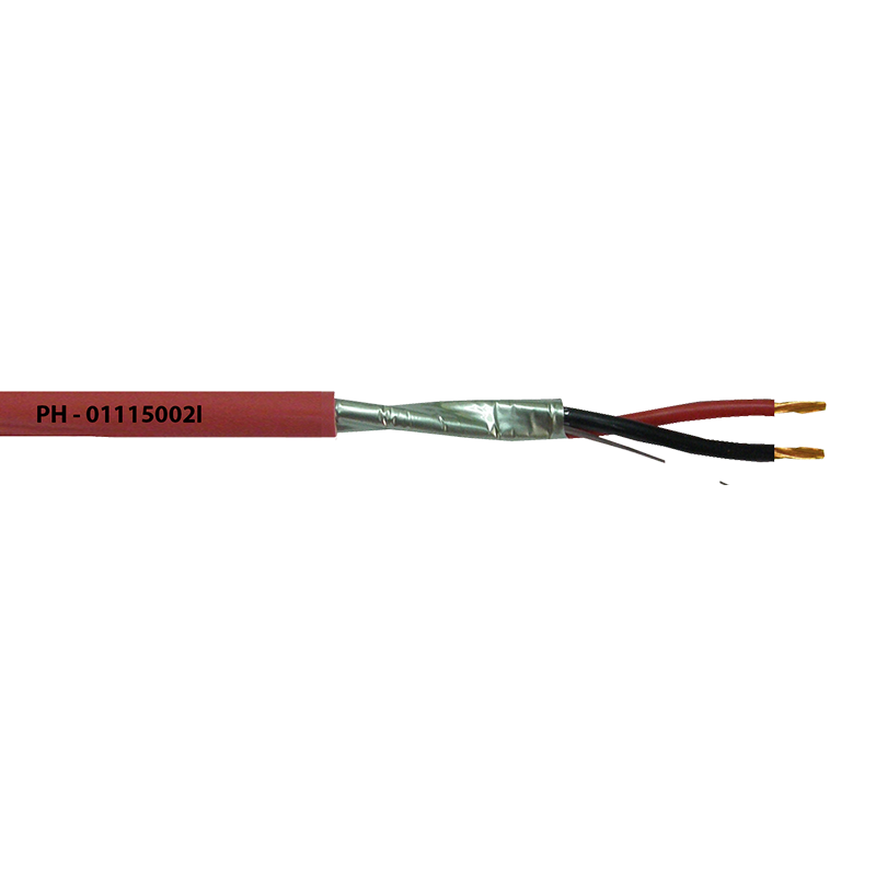 Cable Bipolar 2x1.5 mm² Trenzado Apantallado LH - Rojo//2x1.5 mm² Twisted Shielded Cable - Red