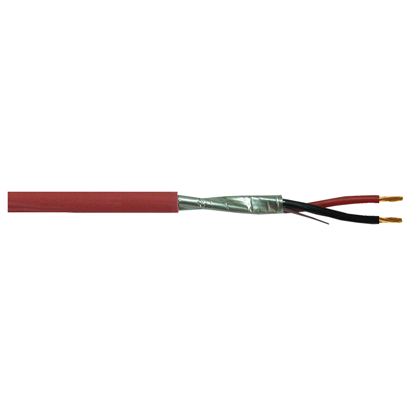 Cable PHIROCAB® 2x1.5mm² Apantallado Aluminio S0Z1-K (AS+) - CPR - Rojo//PHIROCAB® Aluminum Shielded 2x1.5mm² S0Z1-K (AS +) - CPR - Red Cable