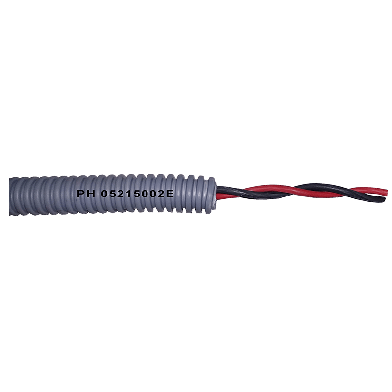 Cable Trenzado sin Funda 2x1.5mm² Entubado (LH) - Rojo/Negro//2x1.5mm² Tubing (HF) - Red / Black Braided Cable without Cover