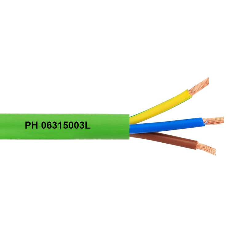 Cable de Alimentación 3G 3x1.5 mm² RZ1-K (AS) 0,6//1Kv - Verde//RZ1-K (AS) 0,6//1Kv 3x1.5 mm² Cable - Green