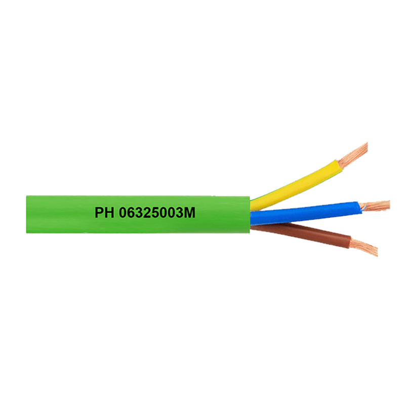 Cable de Alimentación 3x2.5mm² (RZ1-K (AS) 0,6/1 Kv) LH//PHERCAB® 3x2.5mm² (RZ1-K (AS) 0.6 / 1 Kv) HF Power Cable
