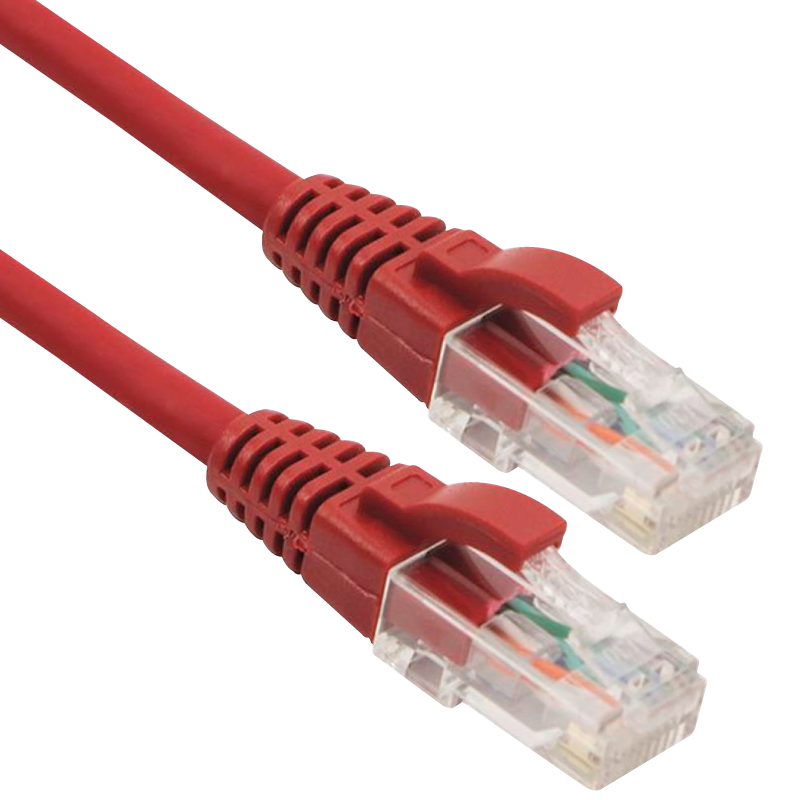 Cable de Parcheo EXCEL® Categoría 6 U/UTP Blade LS0H Sin Blindaje 1m - Rojo//EXCEL® Category 6 Patch Lead U/UTP Unshielded LS0H Blade Booted 1m - Red