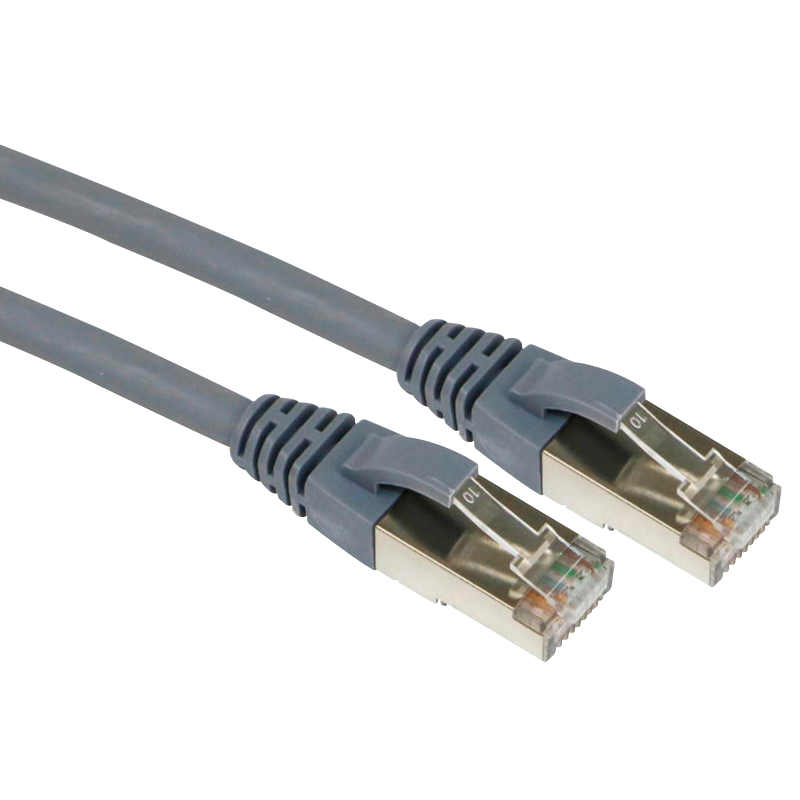 Cable de Parcheo EXCEL® Categoría 6 F/UTP Blade LS0H Blindado 1m - Gris//EXCEL® Category 6 Patch Lead F/UTP Shielded LS0H Blade Booted 1m - Grey