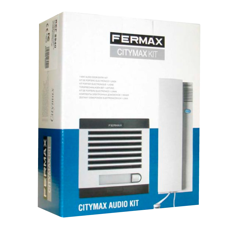 Kit FERMAX® CITY™ Classic 2 Hilos 1/L (Placa CITY™ y Telefonillo LOFT™)//FERMAX® CITY™ Classic 2-Wire 1/L Kit (CITY™ Entry Panel and LOFT™ Telephone)