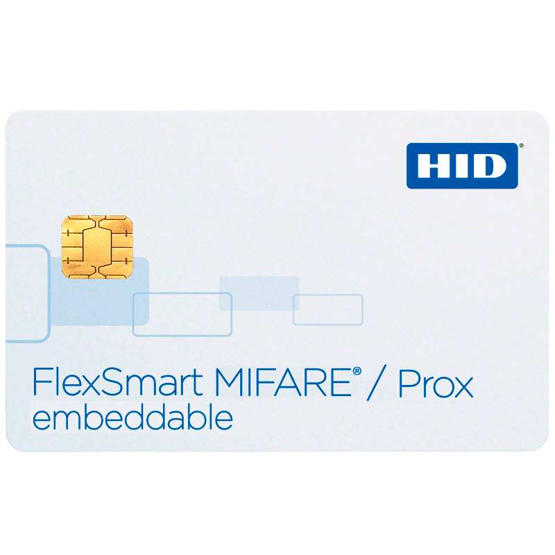 Tarjeta Fresable HID® MIFARE™ 1K + Prox Multilaminada Compuesta//HID® MIFARE™ 1K + Prox Embeddable Composite Card