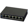 Switch PoE+ FERMAX® de 4 Puertos (+2 Uplink) para 4 Interfonos IP - 60W//FERMAX® 4-Port (+2 Uplink) PoE+ Switch for 4 IP Cameras - 60W