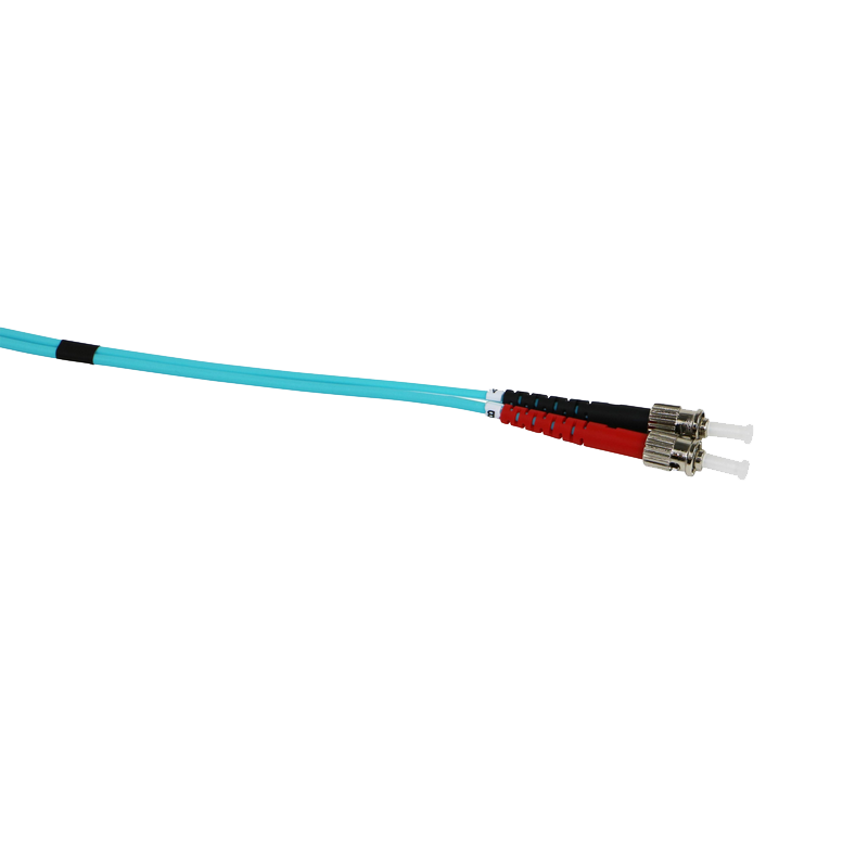 Latiguillo de Fibra OM3 ST-ST 50/125 Dúplex LSZH Turquesa 1 M//OM3 FO Patch Lead ST-ST 50/125 Duplex LS0H Blue Aqua 1 M