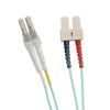 Latiguillo de Fibra OM3 LC-SC 50/125 Dúplex LSZH Turquesa 3 M//OM3 FO Patch Lead LC-SC 50/125 Duplex LS0H Blue Aqua 3 M