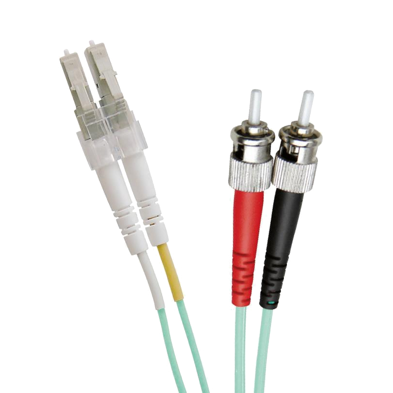 Latiguillo de Fibra OM3 LC-ST 50/125 Dúplex LSZH Turquesa 2 M//OM3 FO Patch Lead LC-ST 50/125 Duplex LS0H Blue Aqua 2 M