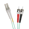 Latiguillo de Fibra OM3 LC-ST 50/125 Dúplex LSZH Turquesa 10 M//OM3 FO Patch Lead LC-ST 50/125 Duplex LS0H Blue Aqua 10 M