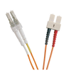 Latiguillo de Fibra OM2 LC-SC 50/125 Dúplex LSZH Naranja 10 M//OM2 FO Patch Lead LC-SC 50/125 Duplex LS0H Orange 10 M