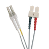 Latiguillo de Fibra OM1 LC-SC 62.5/125 Dúplex LSZH Gris 1 M//OM1 FO Patch Lead LC-SC 62.5/125 Duplex LS0H Grey 1 M