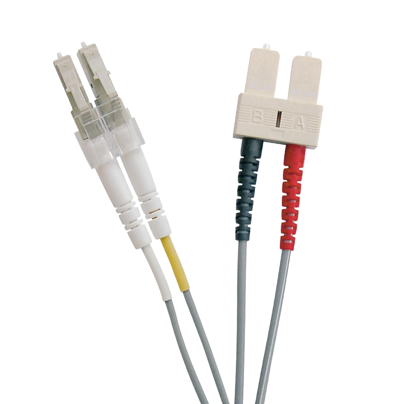 Latiguillo de Fibra OM1 LC-SC 62.5/125 Dúplex LSZH Gris 2 M//OM1 FO Patch Lead LC-SC 62.5/125 Duplex LS0H Grey 2 M