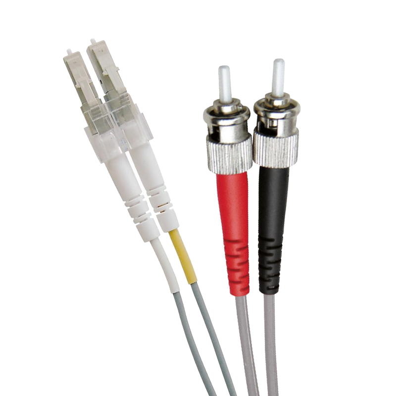 Latiguillo de Fibra OM1 LC-ST 62.5/125 Dúplex LSZH Gris 1 M//OM1 FO Patch Lead LC-ST 62.5/125 Duplex LS0H Grey 1 M