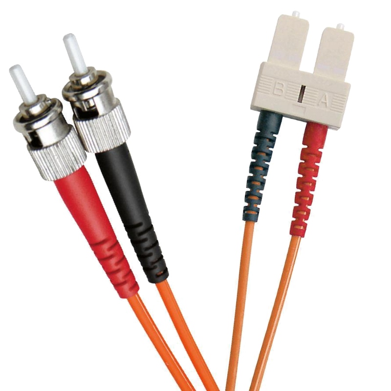 Latiguillo de Fibra OM2 ST-SC 50/125 Dúplex LSZH Naranja 1 M//OM2 FO Patch Lead ST-SC 50/125 Duplex LS0H Orange 1 M