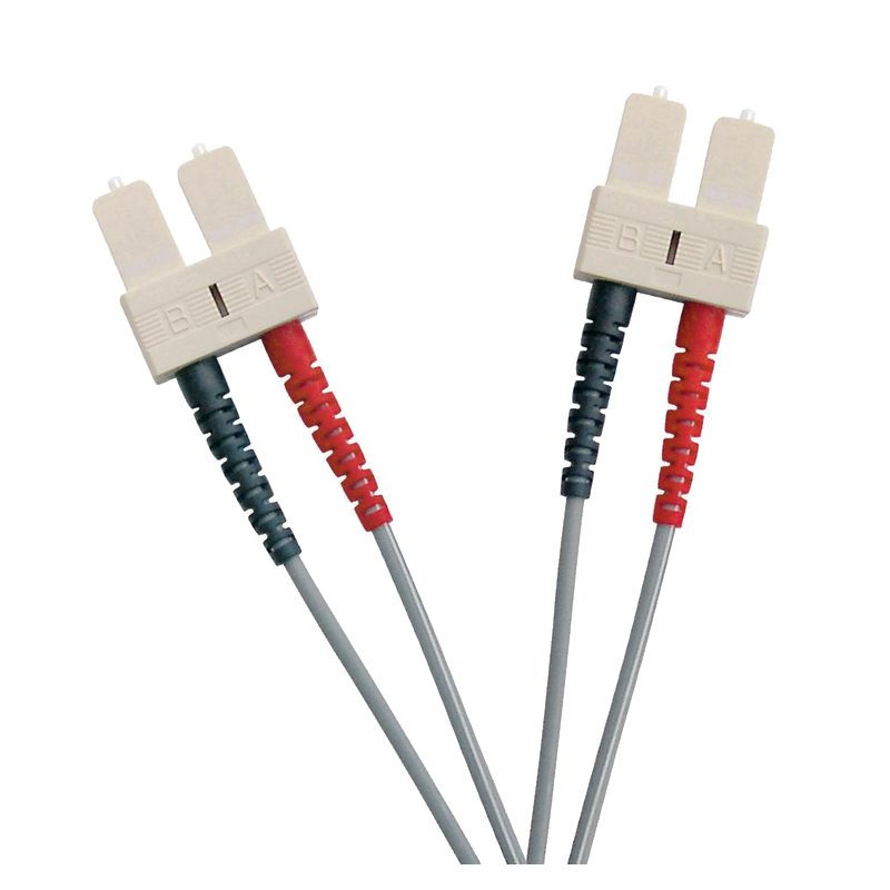 Latiguillo de Fibra OM1 SC-SC 62.5/125 Dúplex LSZH Gris 10 M//OM1 FO Patch Lead SC-SC 62.5/125 Duplex LS0H Grey 10 M