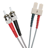 Latiguillo de Fibra OM1 ST-SC 62.5/125 Dúplex LSZH Gris 1 M//OM1 FO Patch Lead ST-SC 62.5/125 Duplex LS0H Grey 1 M