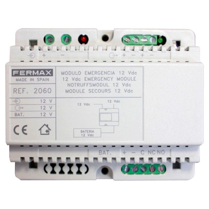 Módulo de Batería de Emergencia FERMAX® 12VDC//FERMAX® 12VDC Emergency Battery Module