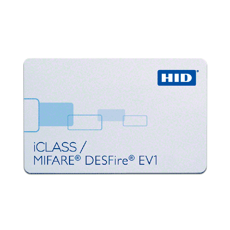 Tarjeta Fresable HID® iCLASS™ 32k (16k/2 + 16k/1) + DESFire™ Multilaminada Compuesta//HID® iCLASS™ 32k (16k/2 + 16k/1) + DESFire™ Embeddable Composite Card