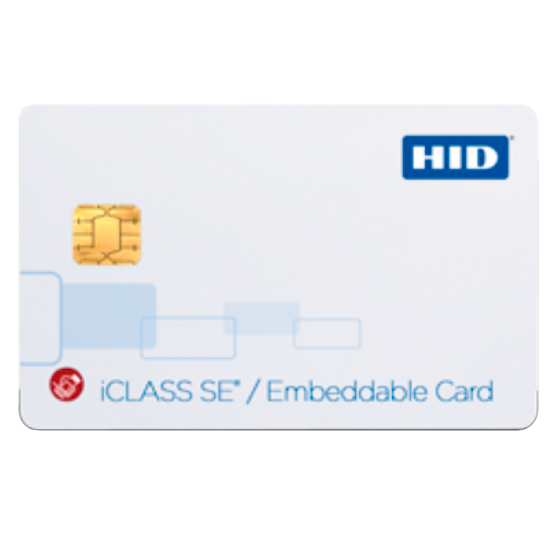 Tarjeta Fresable HID® iCLASS™ SE™ 32k (16k/2 + 16k/1) Multilaminada Compuesta//HID® iCLASS™ SE™ 32k (16k/2 + 16k/1) Embeddable Composite Card