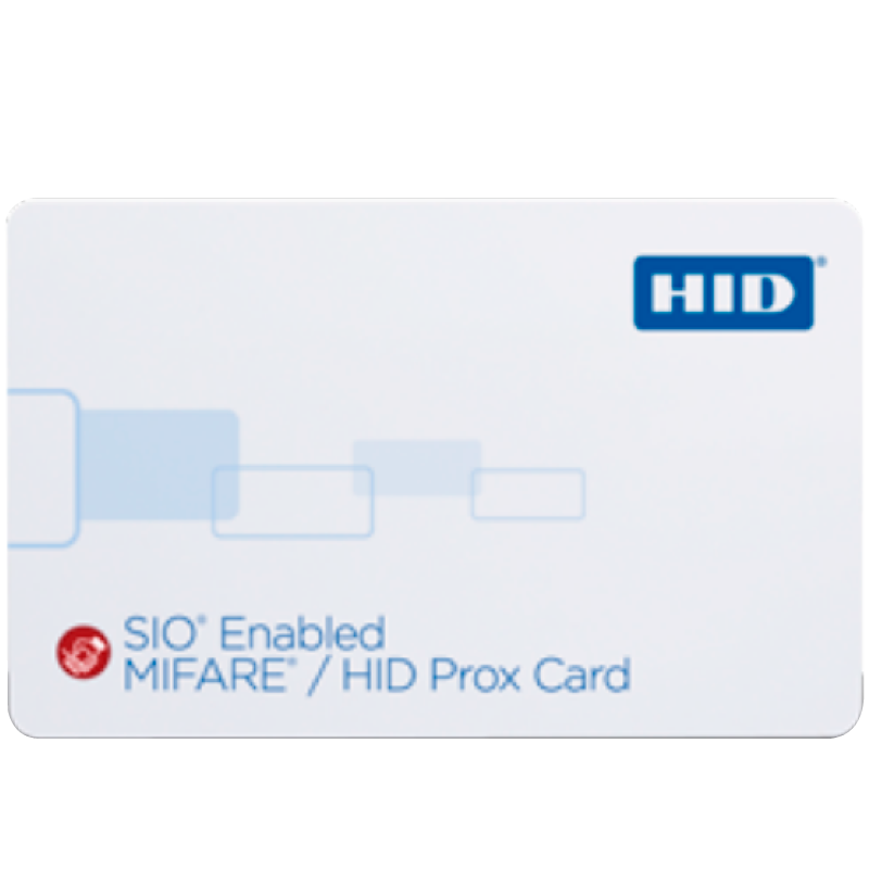 Tarjeta HID® SIO™ MIFARE™ 4K + Prox Multilaminada Compuesta//HID® SIO™ MIFARE™ 4K + Prox Composite Card 