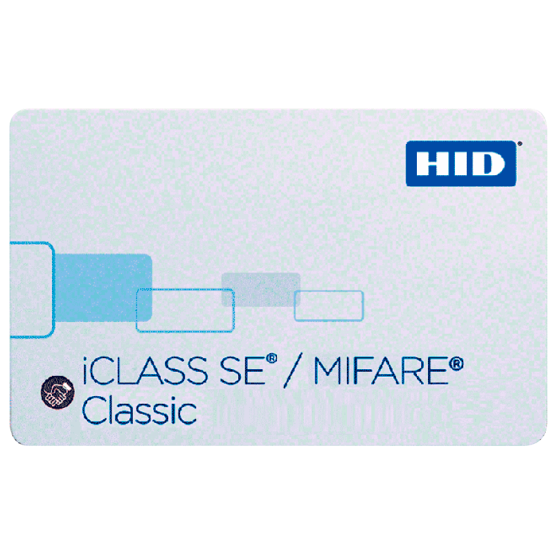 Tarjeta HID® iCLASS™ SE™ 32k (16k/2 + 16k/1) + MIFARE™ 4K Multilaminada Compuesta//HID® iCLASS™ SE™ 32k (16k/2 + 16k/1) + MIFARE™ 4K Composite Card