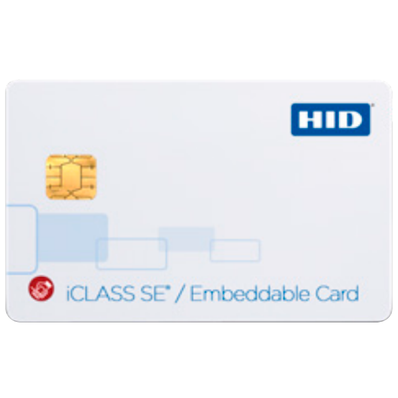 Tarjeta Fresable HID® iCLASS™ SE™ 32k (16k/2 + 16k/1) + DESFire™ + Prox Multilaminada Compuesta//HID® iCLASS™ SE™ 32k (16k/2 + 16k/1) + DESFire™ Embeddable Composite Card