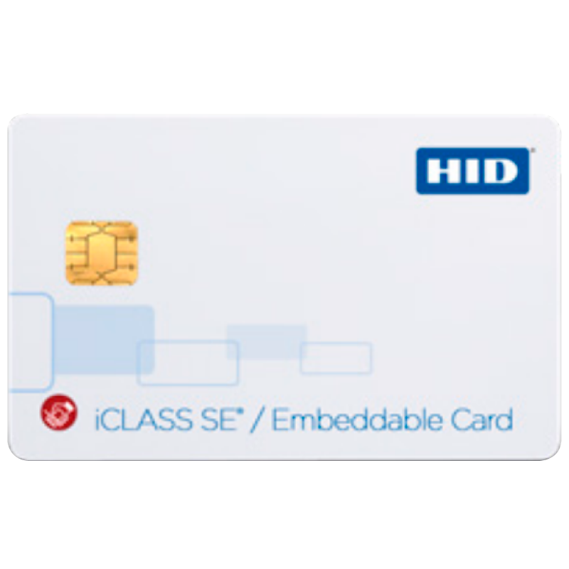 Tarjeta Fresable HID® iCLASS™ SE™ 32k (16k/2 + 16k/1) + MIFARE™ 4K + Prox Multilaminada Compuesta//HID® iCLASS™ SE™ 32k (16k/2 + 16k/1) + MIFARE™ 4K + Prox Embeddable Composite Card