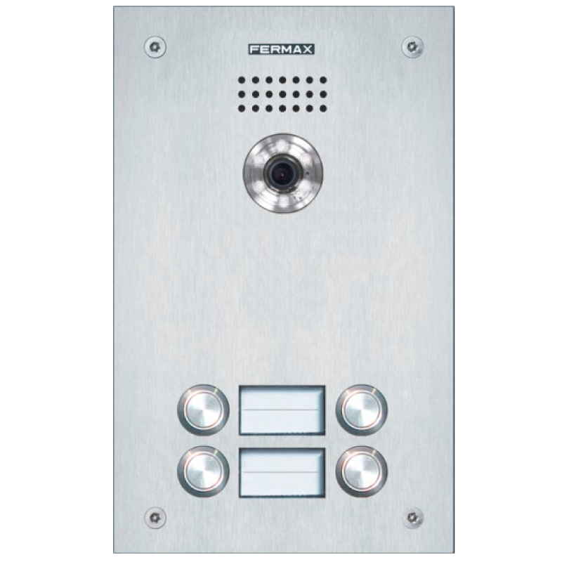 Placa FERMAX® MARINE™ DUOX™ Vídeo Color ST2 CP 202 - 4 Pulsadores//FERMAX® MARINE™ DUOX™ ST2 CP 202 Color Video Entry Panel - 4 Buttons